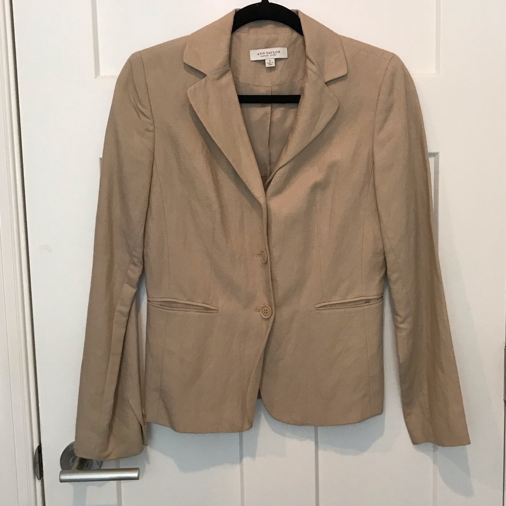 Ann Taylor Linen Blazer - Size 0